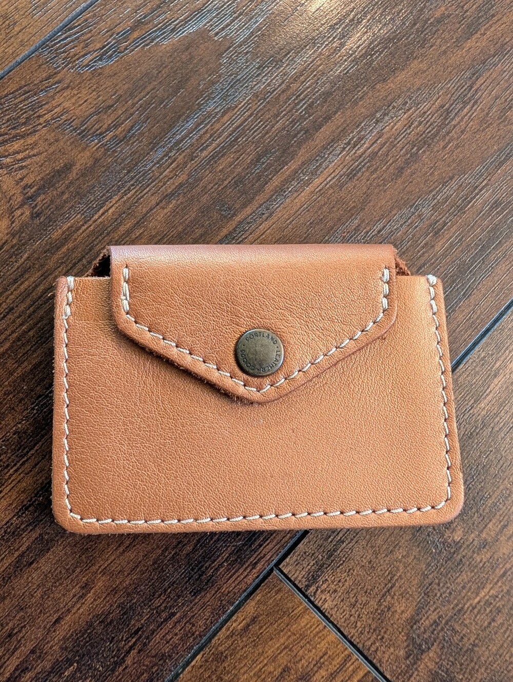 EUC Portland Leather Goods Company Lovebug Genuine Leather Credit Card Wallet
